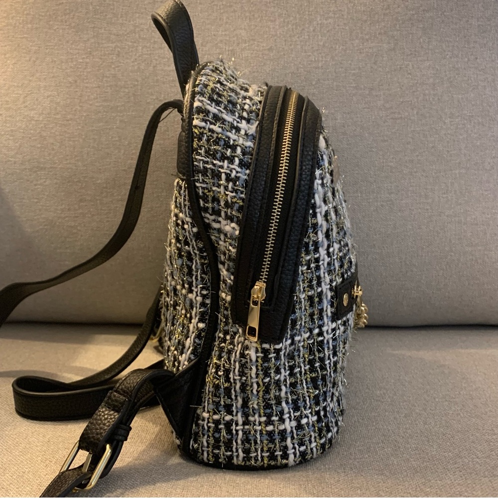 Laundry by Shelli Segal Tweed Backpack - Picture 3 of 7